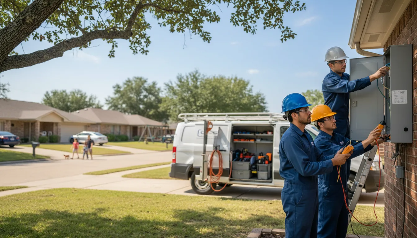 Certified electrician providing emergency electrical services in Goehner, NE